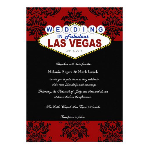 Vegas Wedding Invitations