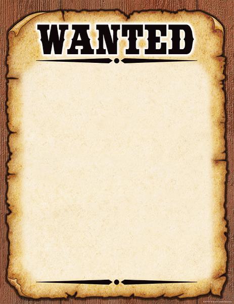 Wanted Poster Invitation Template Free