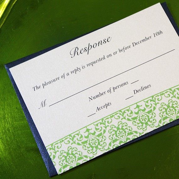 Wedding Invitation Suite With Ribbon
