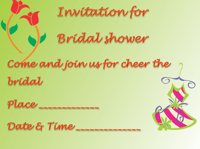 Wedding Shower Invitation Templates For Microsoft Word